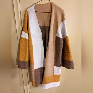 Colour block Cardigan Large